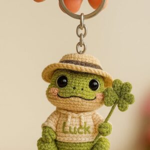Crochet Frog Keychain