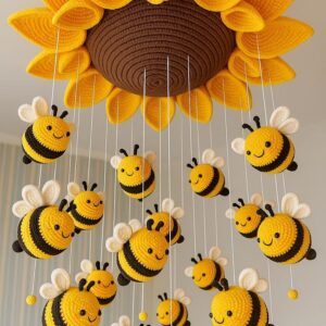 Bloomzy Crochet Sunflower Bee